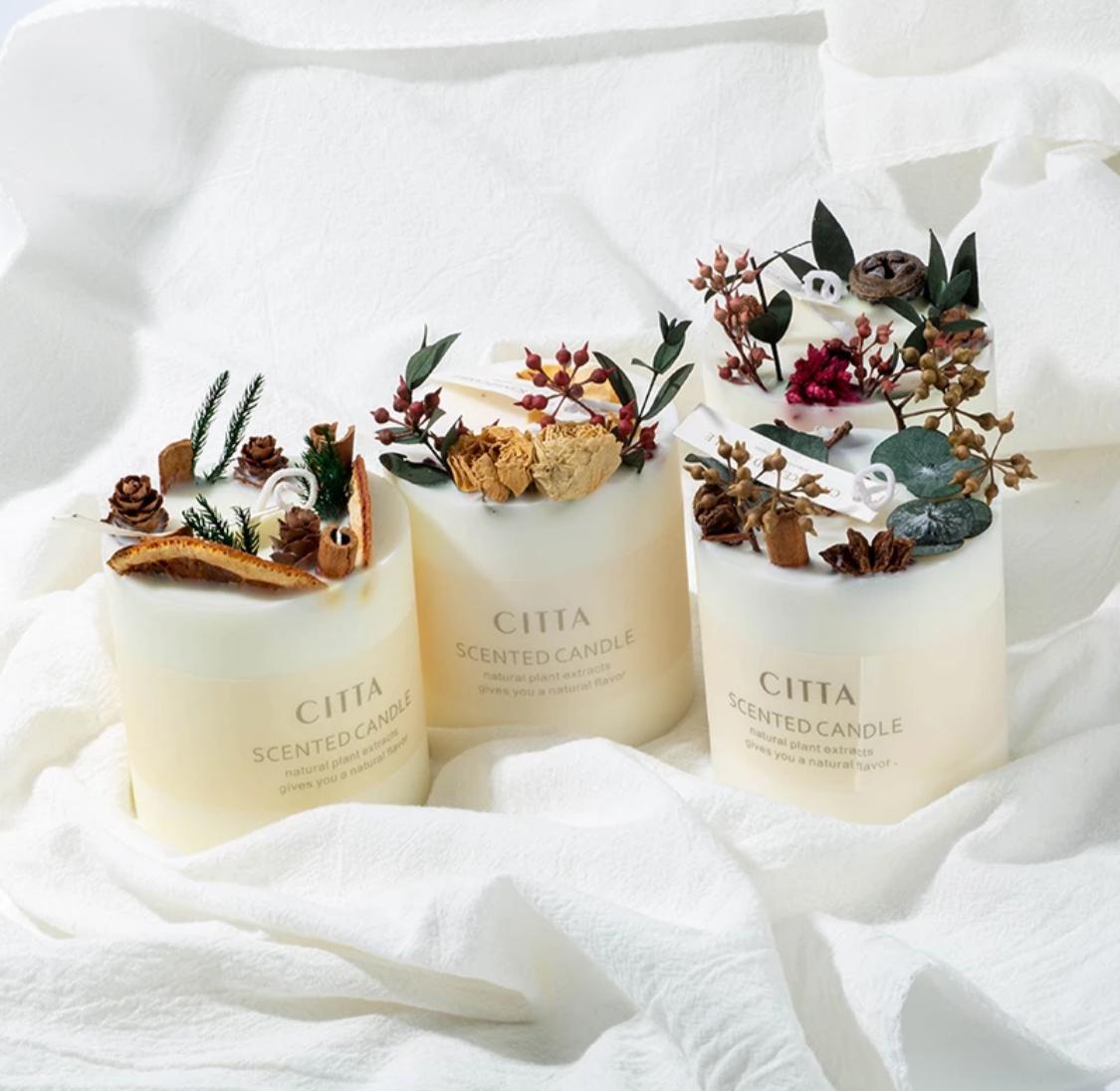 Round Eucalyptus Scented Candles