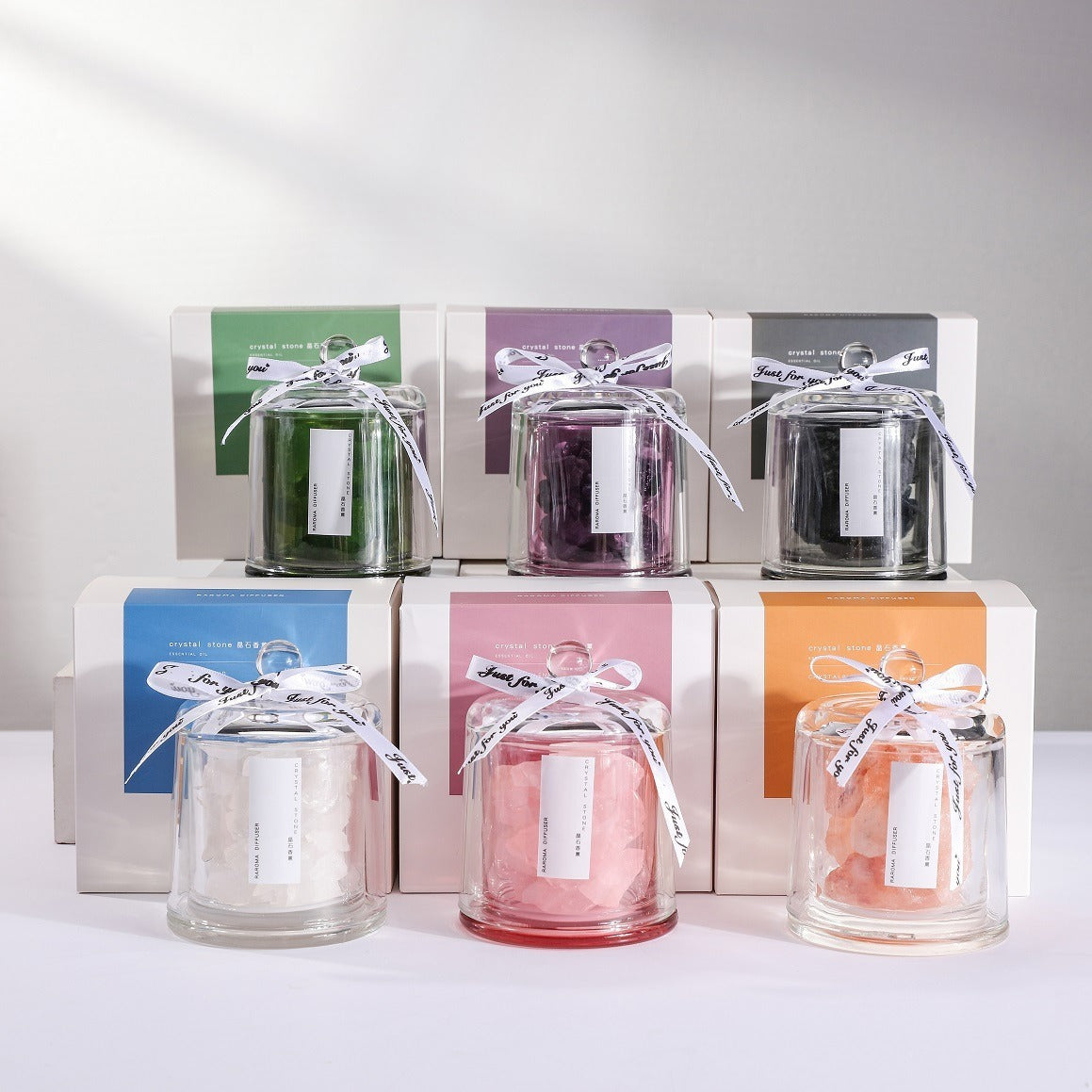 Crystal Stone Glass Aroma Oil Diffuser