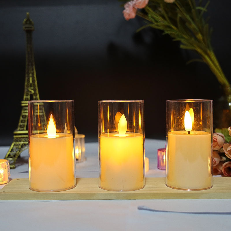 LED Flameless Candles Set of 3
