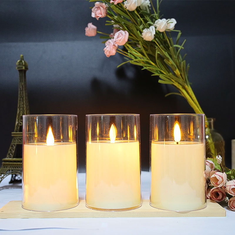LED Flameless Candles Set of 3