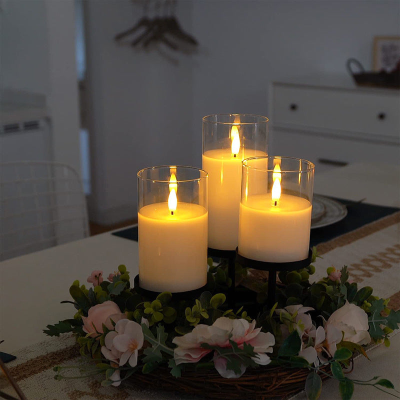 LED Flameless Candles Set of 3