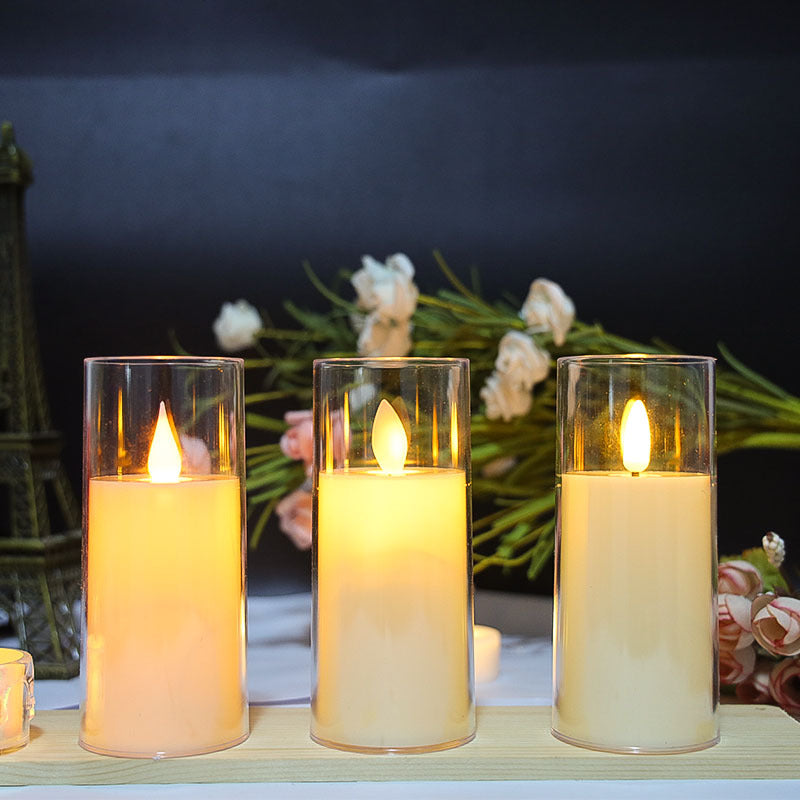 LED Flameless Candles Set of 3