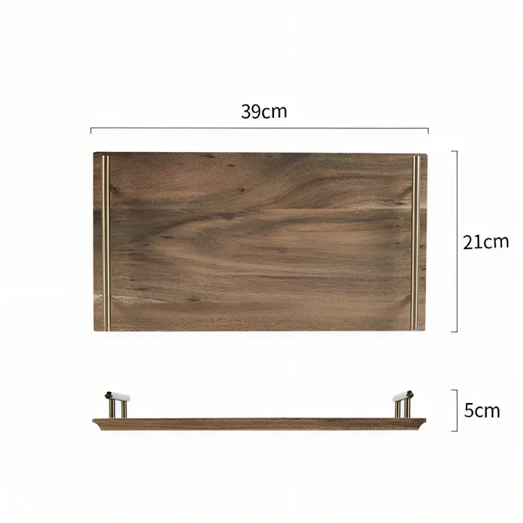 Acacia Wood Rectangular Tray