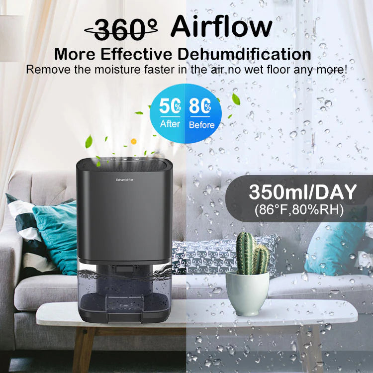 Efficient and Compact: Electric Dehumidifier 350ml/Day for Small Spaces