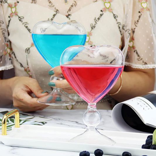 Heart Shape Cocktail Glasses