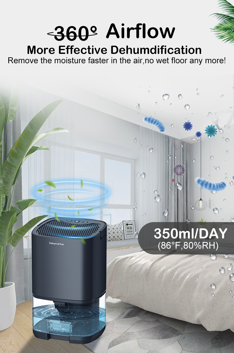1000ml Portable Moisture Absorbed Thermoelectric Dehumidifier - Image 2