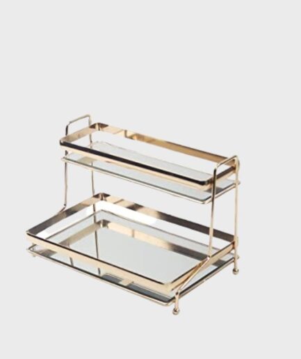 Iron Art Ceramics Double Storage Rack Rectangular
