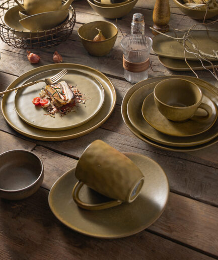 Reactive Handmade Ceramic Plates