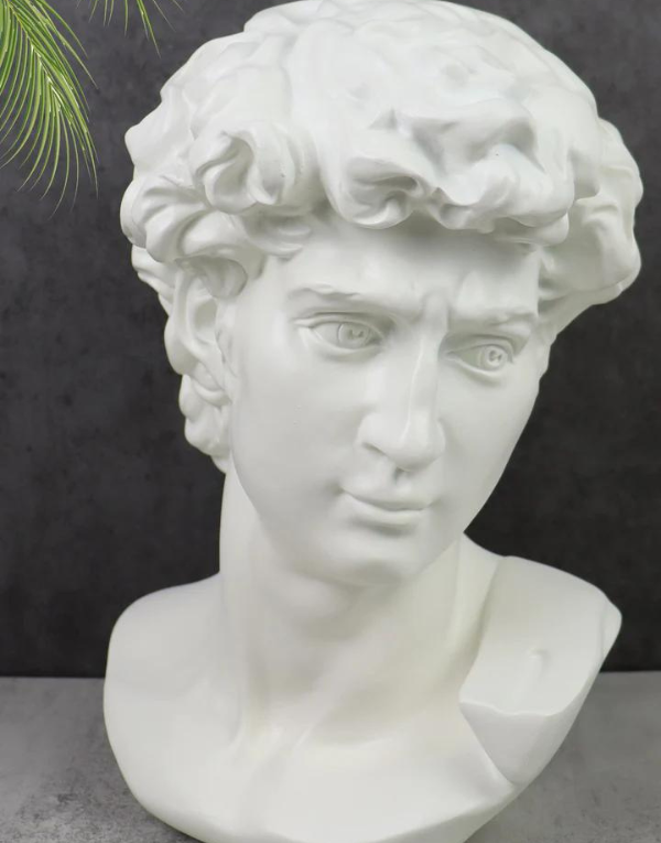 Statue Greek Artist Bust Gypsum