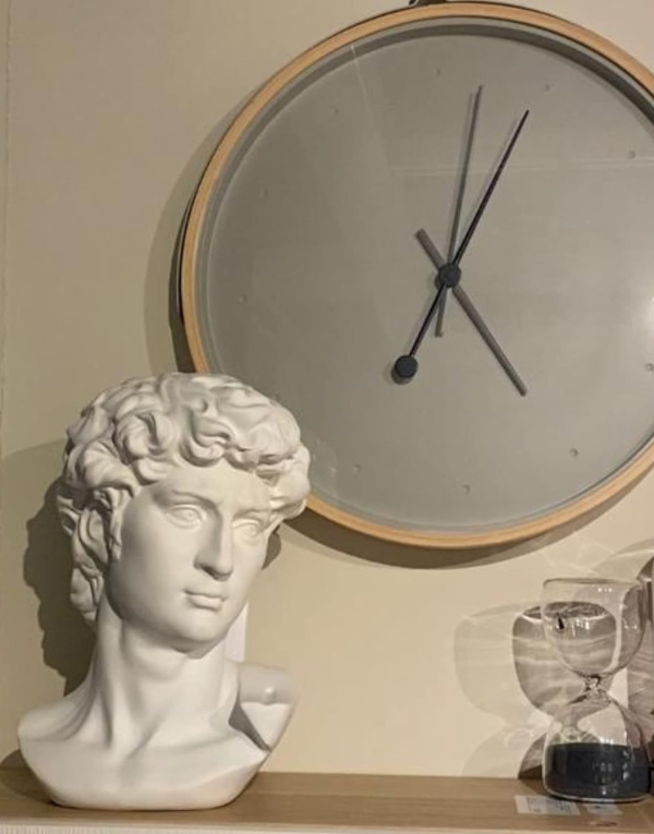 Statue Greek Artist Bust Gypsum