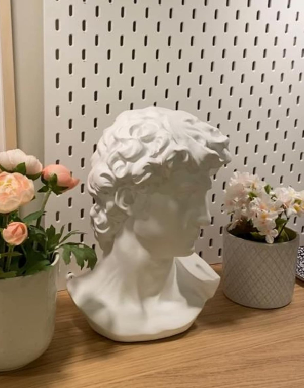 Statue Greek Artist Bust Gypsum