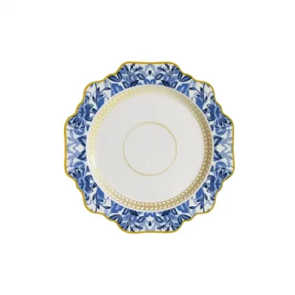 Flower Shape Design Bone China Dissert Plates Size 8.5 Inch