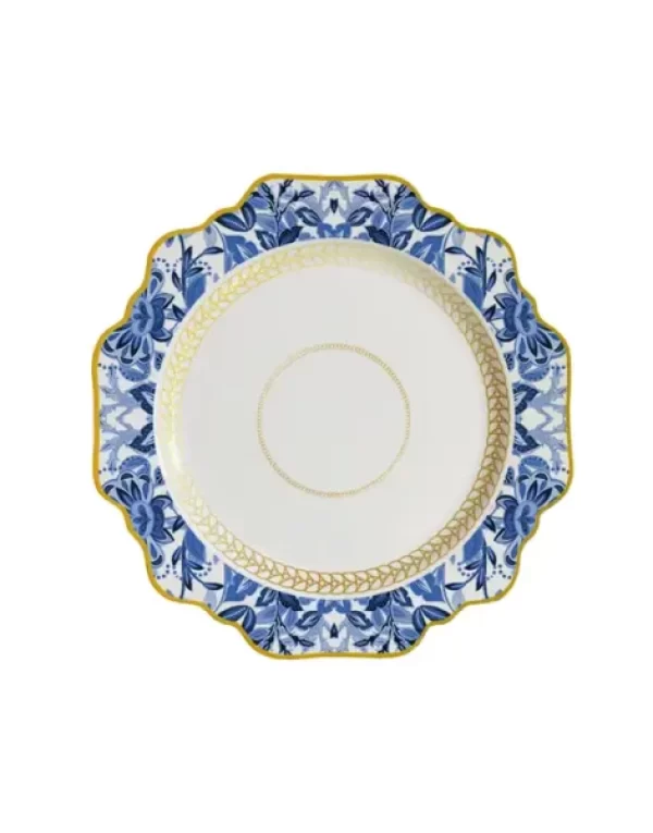 Flower Shape Design Bone China Dissert Plates Size: 8.5 Inch