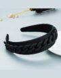 French color Resin Chain fabric Hairband (6)