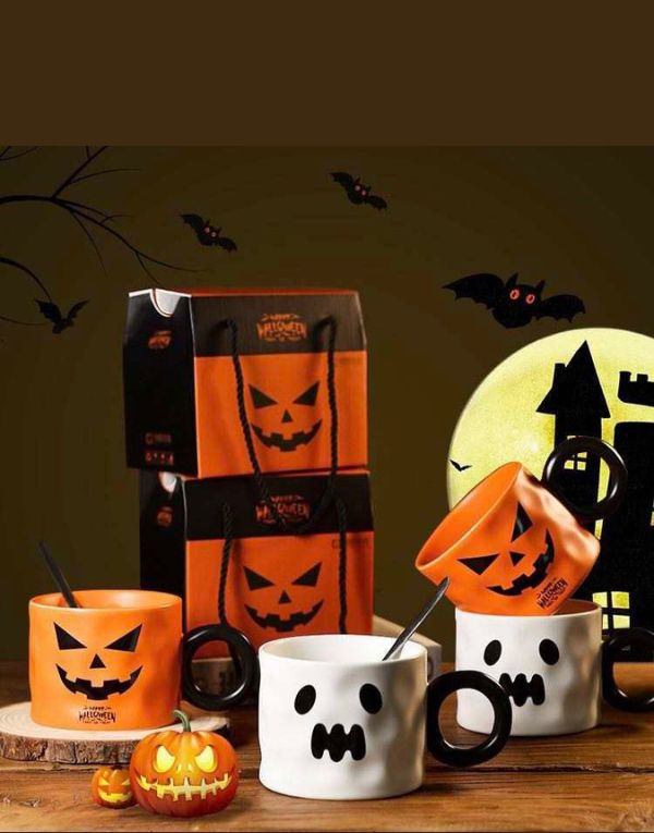 Halloween Cartoon Mug with gift box - Image 4