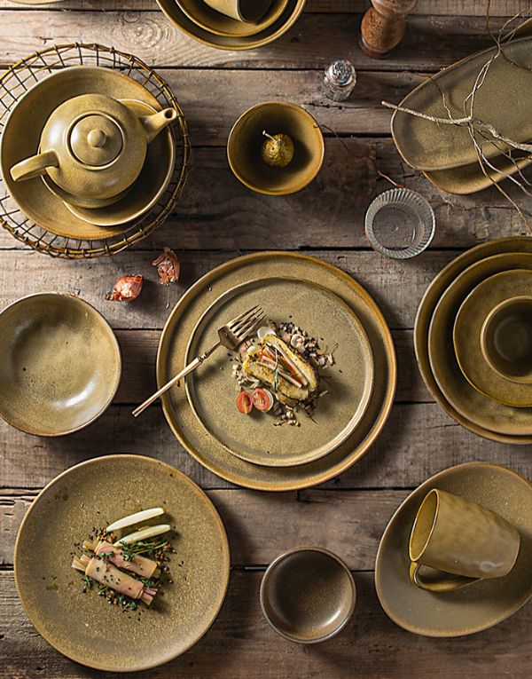Reactive Handmade Ceramic Plates