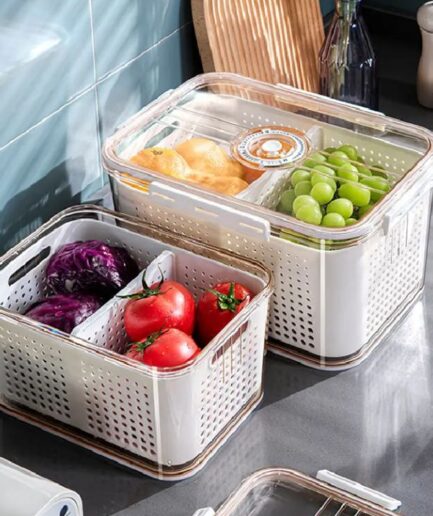 Refrigerator Storage Box and Bin Fruit Storage Box for Fridge Vegetables