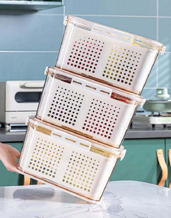 Refrigerator Storage Box and Bin Fruit Storage Box for Fridge Vegetables