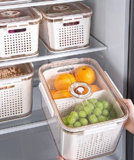 Refrigerator Storage Box and Bin Fruit Storage Box for Fridge Vegetables