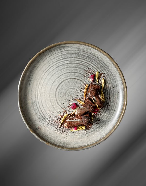 Round Ceramic Dinner Plate Size: 10 Inch