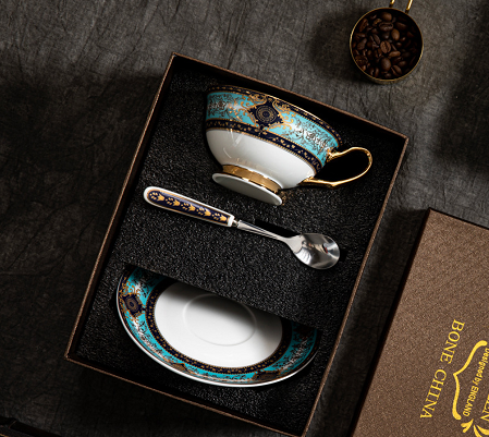 Elegant British Ceramic Coffee Cups 1 Set