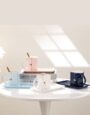 Creative Handbag Shape Ceramic Mug With Dish & Spoon Personalized Tea Coffee Cup and Saucer Set Unique Gift For Wedding Birthday
