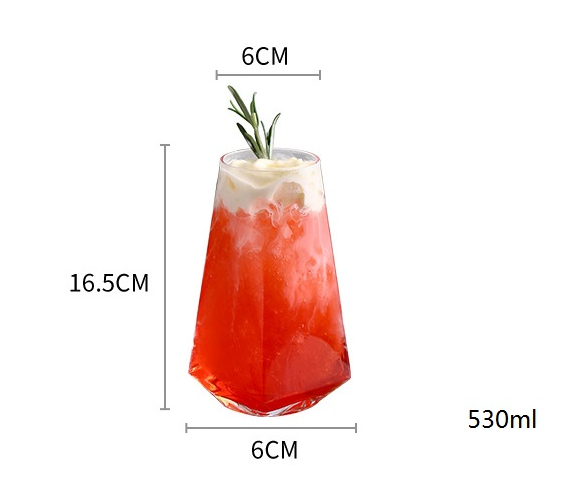 Geometrical Highball 500ml Cocktail Glasses - Image 9