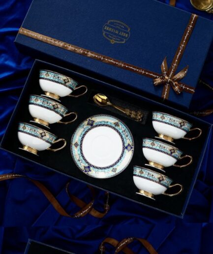 Elegant British Ceramic Coffee Cups
