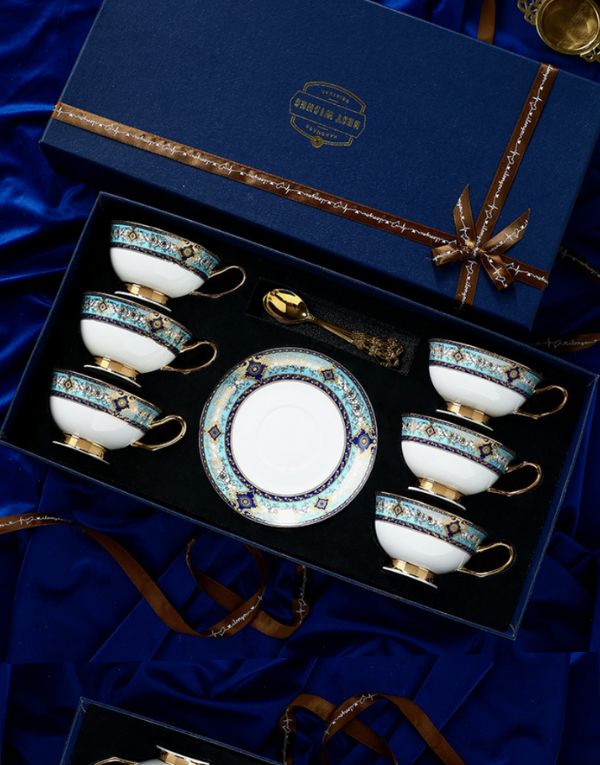 Elegant British Ceramic Coffee Cups