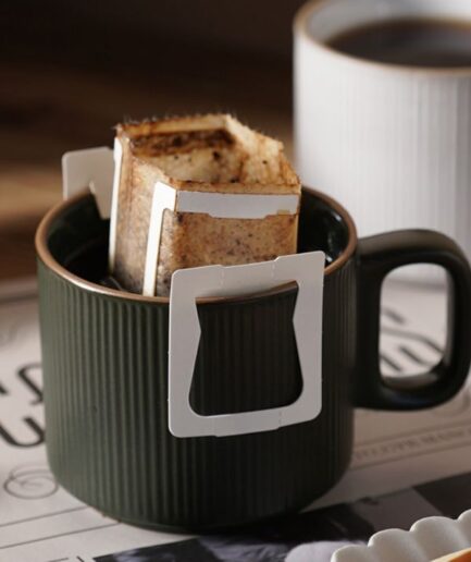 Lined Ceramic Coffee Mug