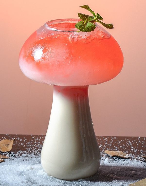 Mushroom Shaped Cute Cocktail Glass