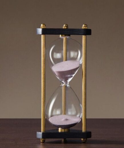 Triangular Sand Timer Hourglass 45 minute Decorative Showpiece