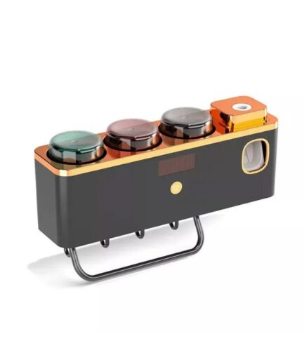Bathroom Accessories Organizer Wall Mounted UV Toothbrush Holder Automatic Toothpaste Dispenser set