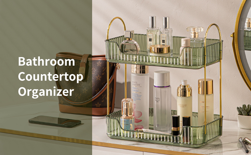Bathroom Green Countertop Fragrance Tray and Vanity Organizer - Image 5