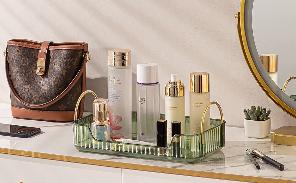 Bathroom Green Countertop Fragrance Tray and Vanity Organizer - Image 8