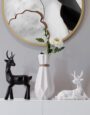 Creative door decoration white and black ELK Set