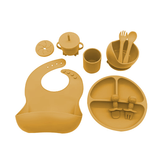 Set 10Pcs Silicone Tableware Kit for Baby - Image 11