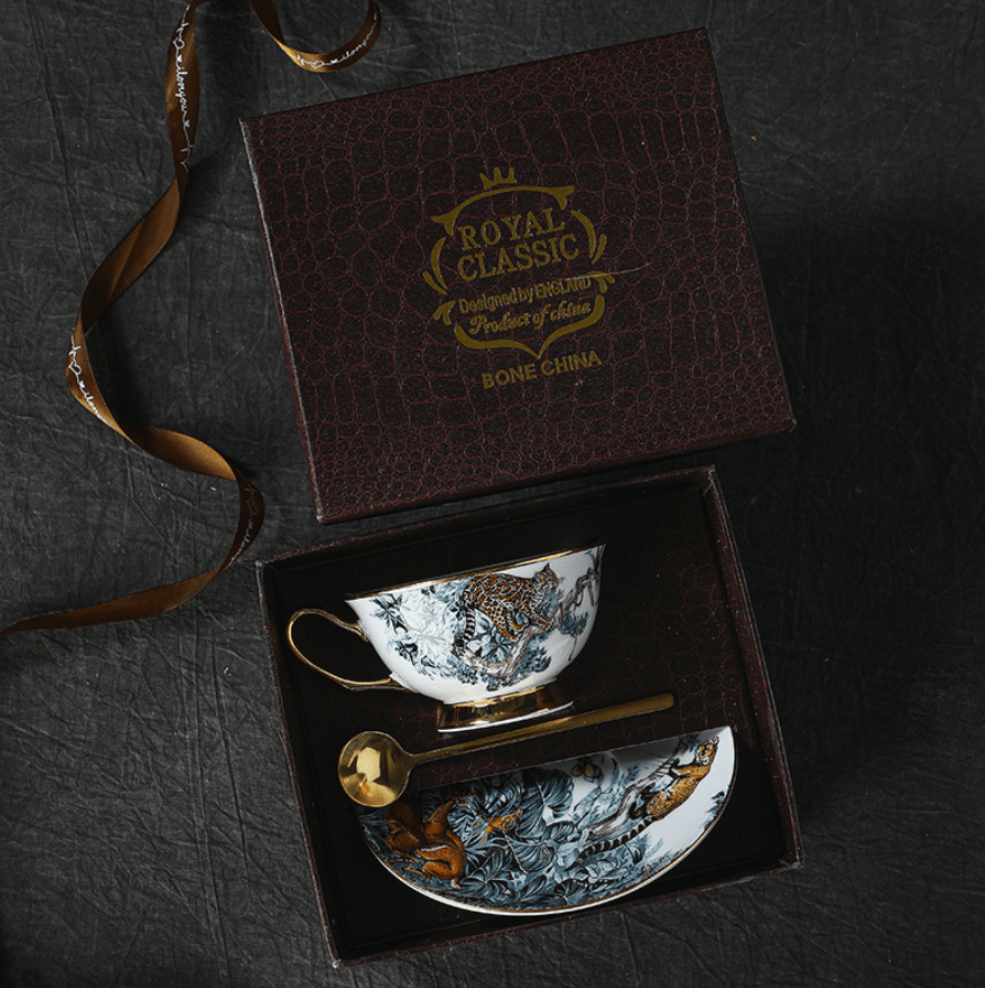 Classic British Finest Bone China Tea Cup with gift box