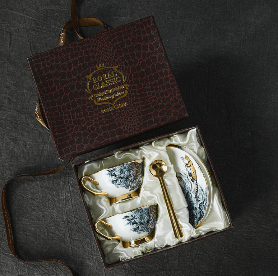 Classic British Finest Bone China Tea Cup with gift box