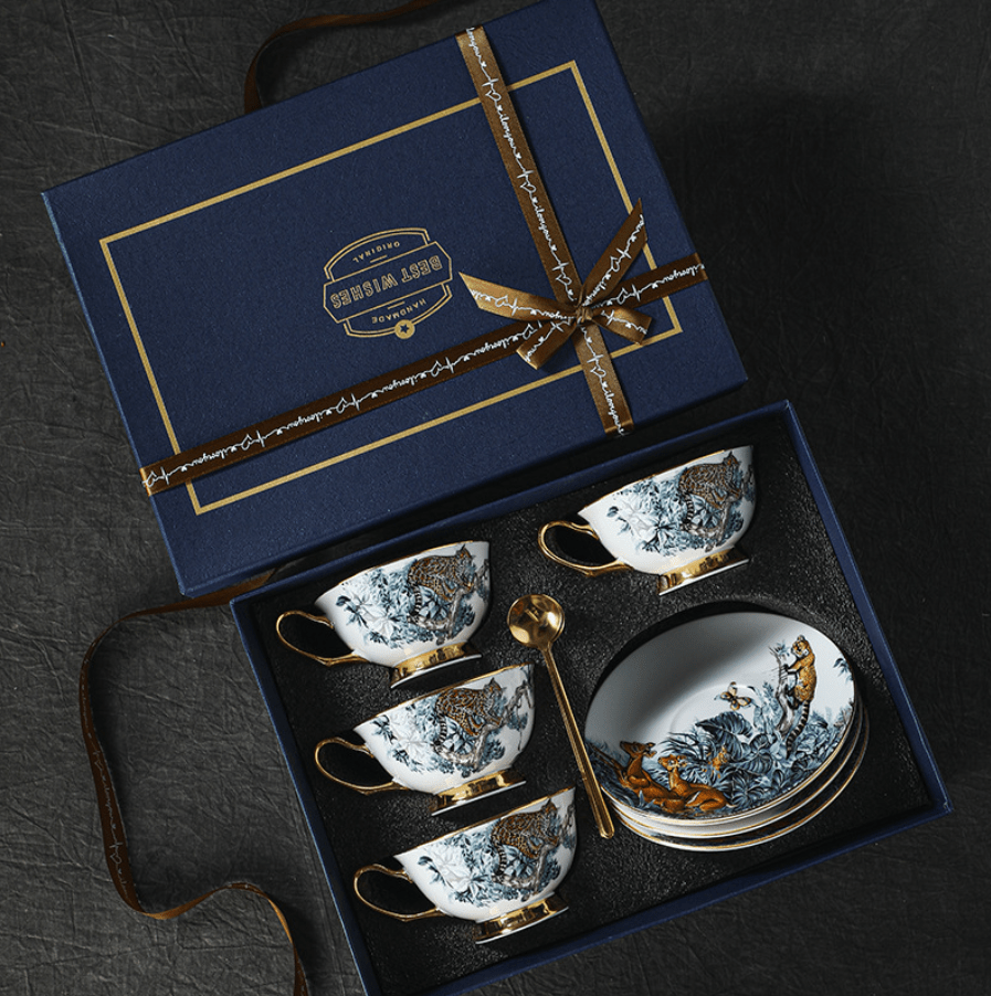 Classic British Finest Bone China Tea Cup with gift box