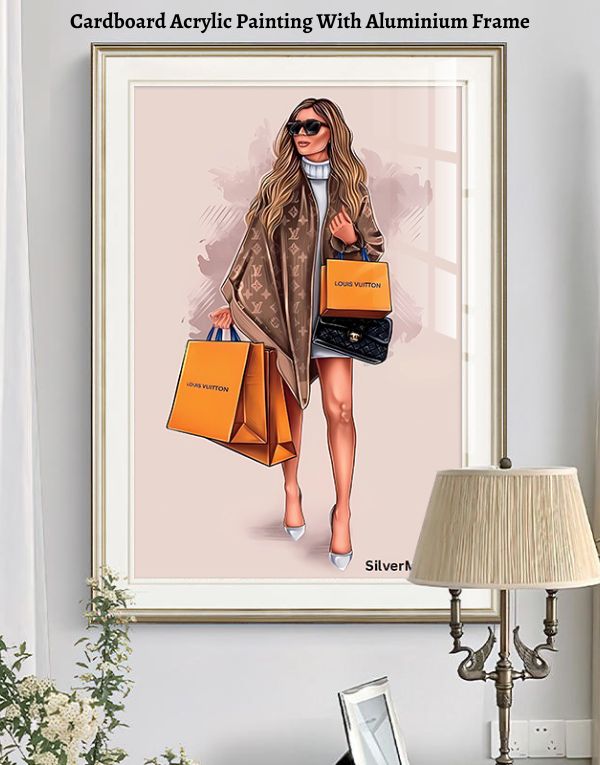 Luxury Decorative Cardboard Porcelain Painting for Your Living Room (Size: 40x60 CM) - Image 2