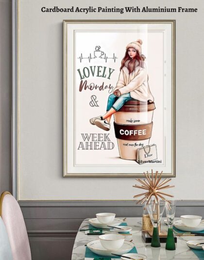 Elegant Decorative Paintings on Canvas, Cardboard, and Crystal Porcelain for Your Living Room (Size: 40x60 CM)