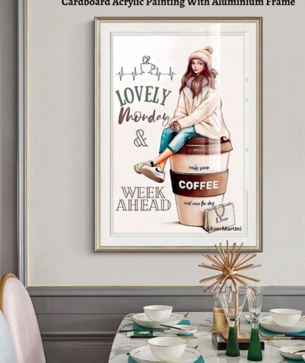 Elegant Decorative Paintings on Canvas, Cardboard, and Crystal Porcelain for Your Living Room (Size: 40x60 CM)