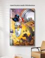 luxury Wall Art Decorative Paintings for Living Room Made of Canvas, Cardboard, and Crystal Porcelain (Size: 40x60 CM)