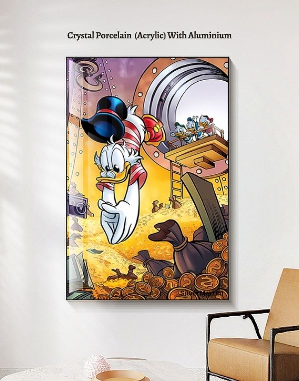 luxury Wall Art Decorative Paintings for Living Room Made of Canvas, Cardboard, and Crystal Porcelain (Size: 40×60 CM)