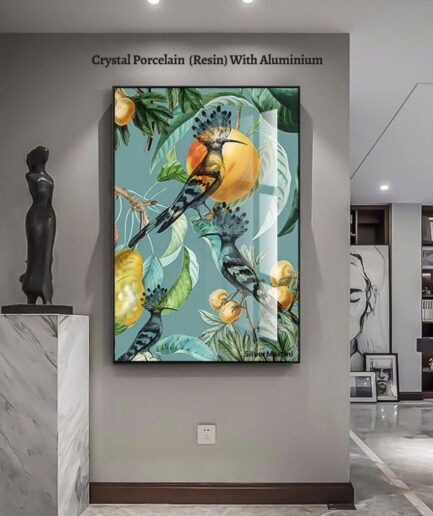 Elegant Wall Art Decorative Paintings for Living Room Made of Canvas, Cardboard, and Crystal Porcelain (Size: 40x60 CM)