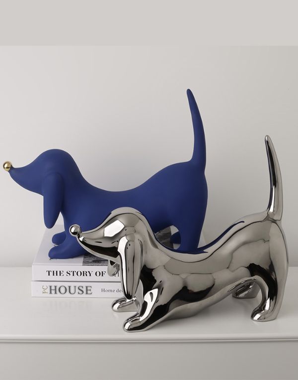 Luxury Doberman dog Art Decoration Desktop Decoration