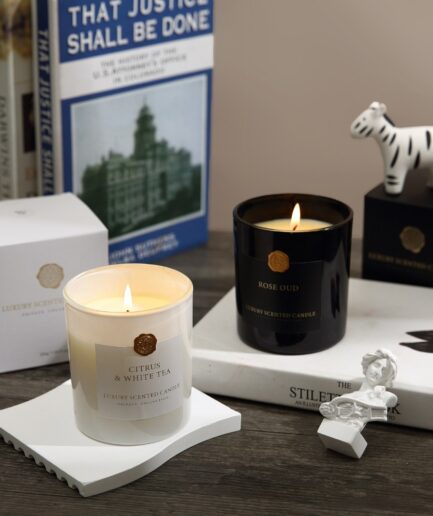 Scented Soy Candle, Aromatherapy Candles for Home Decor, Made with Natural Soy Wax and Essntial Oil