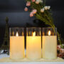 3Pcs Candles Lights, LED Flameless Candles Light with Timer Remote Control Smooth Flickering Candle Light Battery