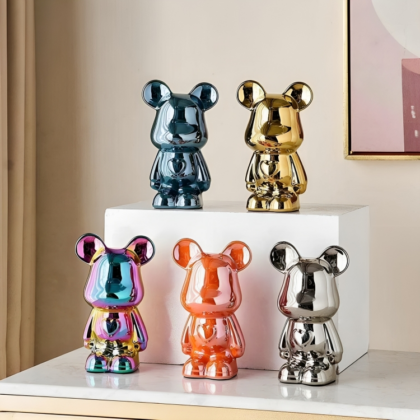 Resin Bear Brick Statue Model